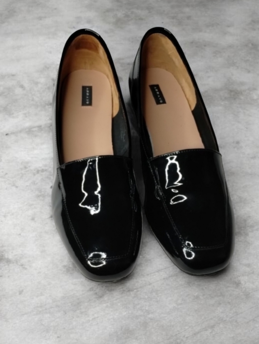 Women's Array Patent Leather Black Loafers -Sz 10